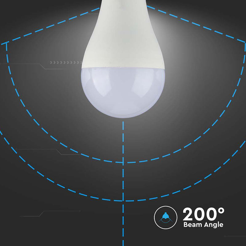 Bec LED A65 E27 17W cu lumină albă - V-Tac