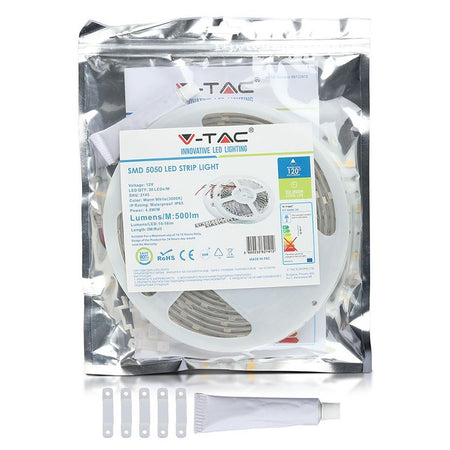 Banda Led Smd5050 30led/m 3000k Ip65 5m