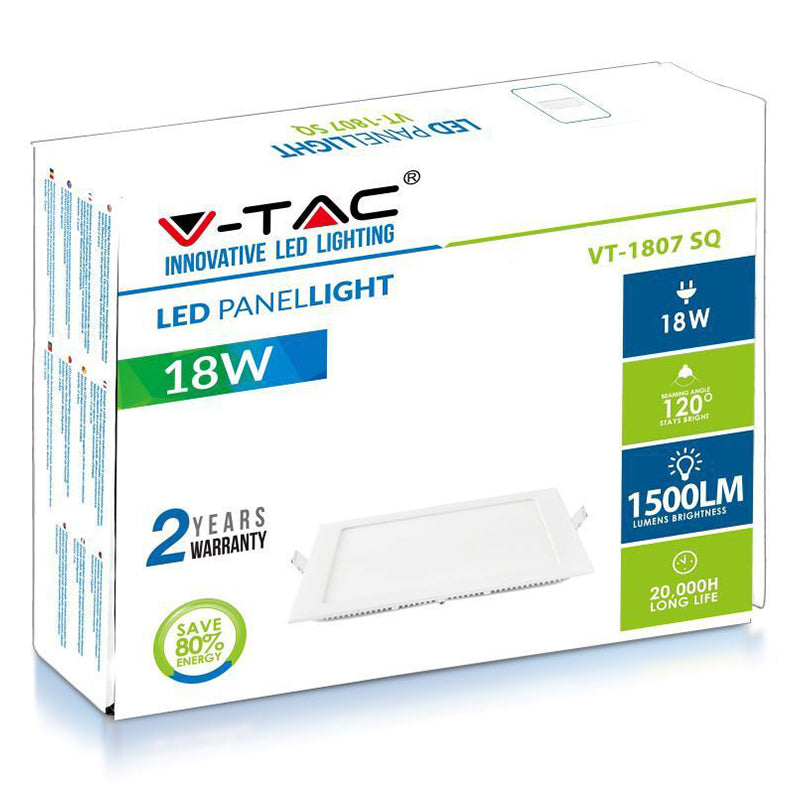 Panou Led Patrat Incorporabil 18w 3000k Alb Cald