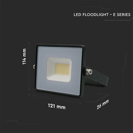 Reflector LED SMD 20W IP65 pentru exterior, carcasă neagră, V-Tac
