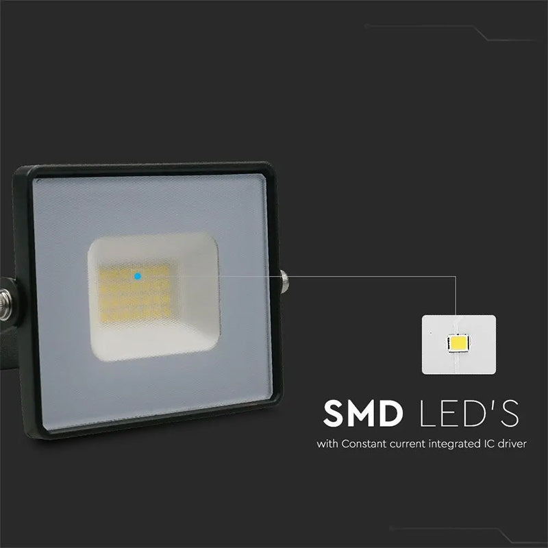 Reflector LED SMD 20W IP65 pentru exterior, carcasă neagră, V-Tac