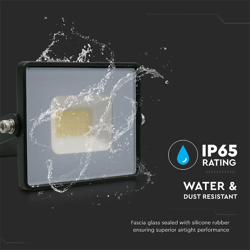 Reflector LED SMD 20W IP65 pentru exterior, carcasă neagră, V-Tac