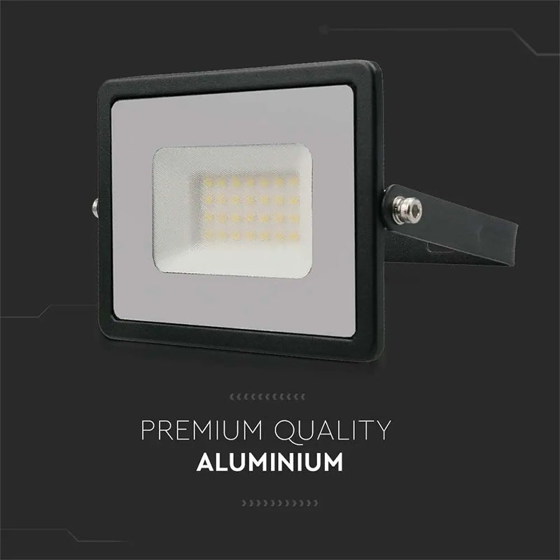 Reflector LED SMD 30W IP65 negru, aluminiu, V-Tac