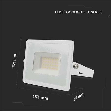 Reflector LED SMD 30W IP65, corp din aluminiu, alb, V-Tac