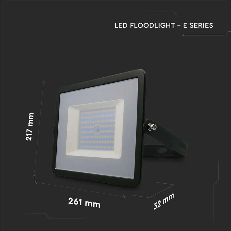 Reflector Led Smd 100w 6500k Ip65 - Negru