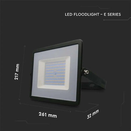Reflector Led Smd 100w 6500k Ip65 - Negru