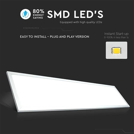 Panou Led 29w A++ 120cm X 30cm 6400k Alb Rece