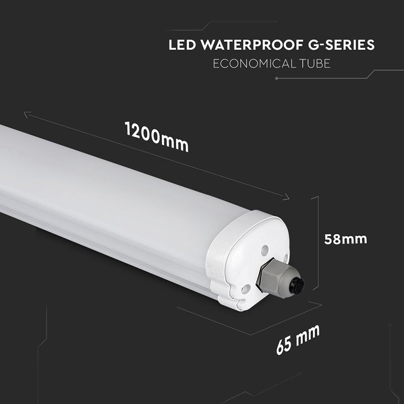 Corp iluminat LED 120 cm 36W IP65 eficiență 120 lm/W V-Tac