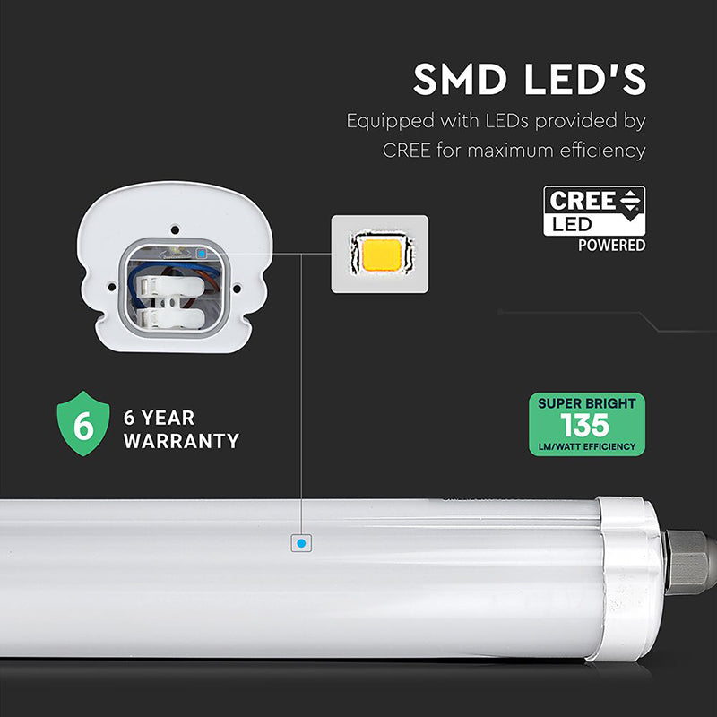 Corp iluminat LED 150 cm 48 W IP65 cip CREE V-Tac