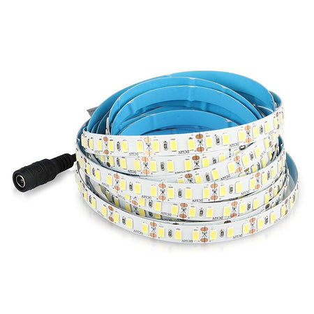 Bandă LED SMD5730 cu 120 LED/m alb neutru 4500K și rolă de 5 m V-Tac SKU-2163