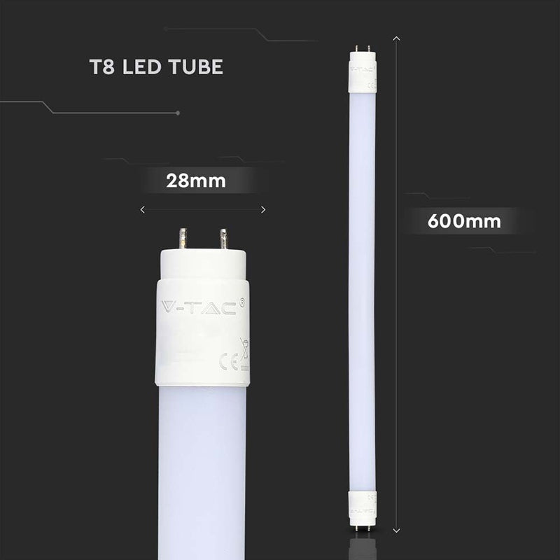 Tub Led T8 7w 60cm 6500k Alb Rece - 160lm/watt