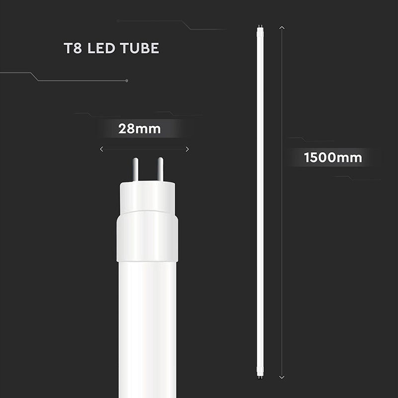 Tub LED T8 G13 din plastic 20W 150cm cu cip CREE, V-Tac
