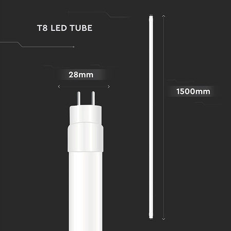 Tub LED T8 G13 din plastic 20W 150cm cu cip CREE, V-Tac