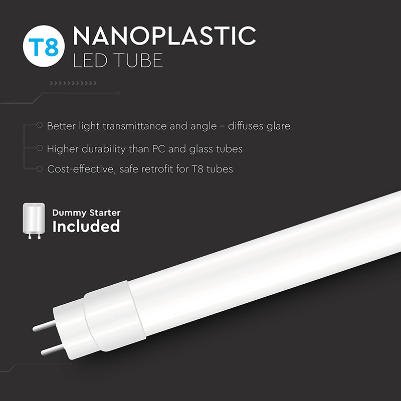 Tub LED T8 G13 din plastic 20W 150cm cu cip CREE, V-Tac