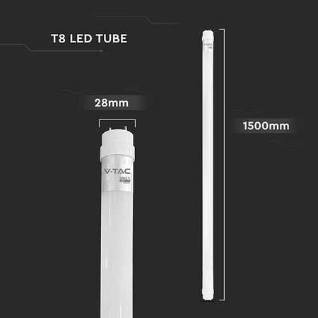 Tub LED T8 G13 din plastic 20W 150cm cu cip CREE, V-Tac