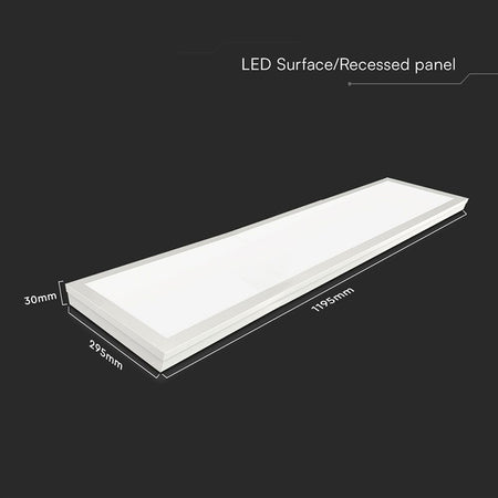 Panou LED aplicabil 40W 120 × 30 cm 6500K cip Samsung V-Tac SKU-2166261