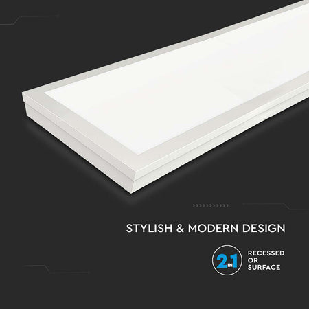 Panou LED aplicabil 36W 120 × 30 cm 6500K alb rece V-Tac SKU-216626