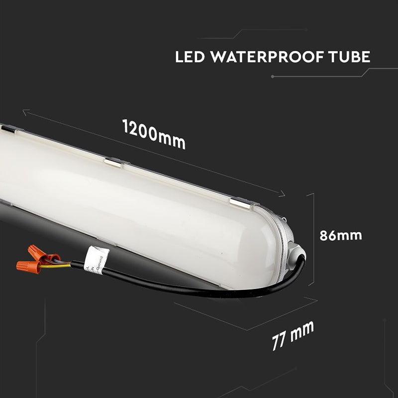 Corp iluminat LED 120 cm 60 W 120 lm/W 4000K alb neutru IP65 V-Tac SKU-21678