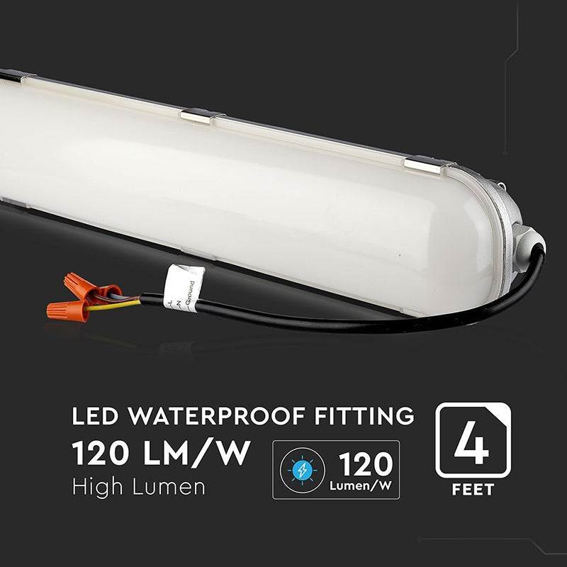 Corp iluminat LED 120 cm 60 W 120 lm/W 4000K alb neutru IP65 V-Tac SKU-21678