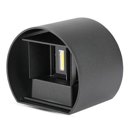 Lampă LED 6W IP65 4000K negru, aluminiu, rotundă, 700 lm, V-Tac SKU-217090