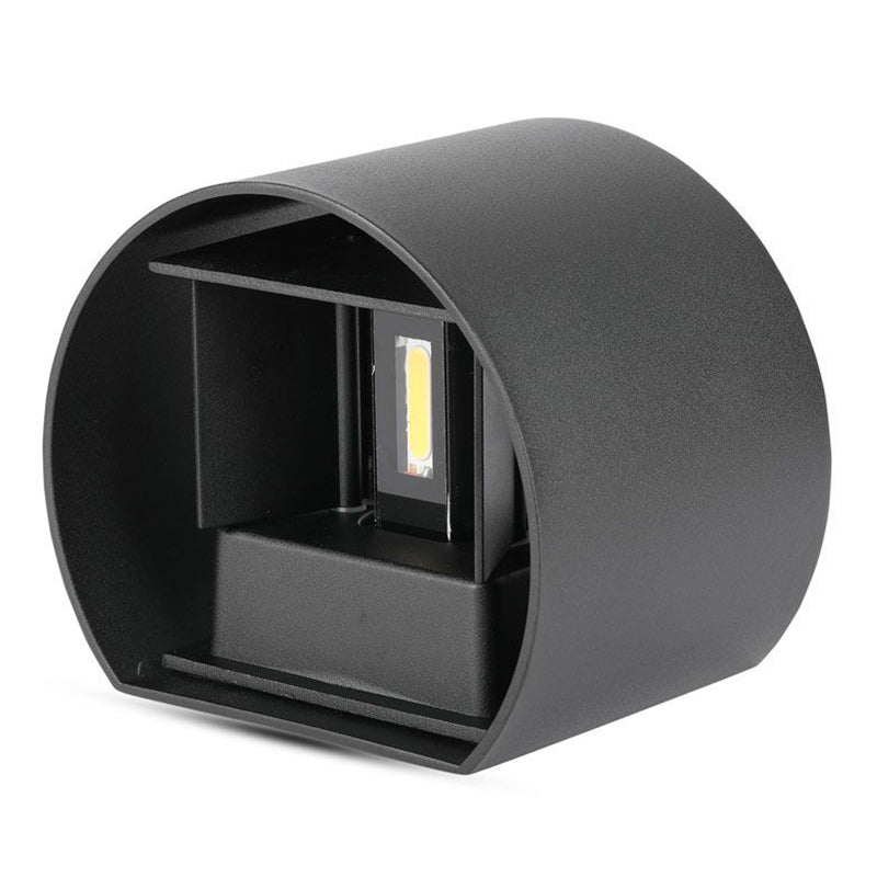 Lampă LED 6W IP65 4000K negru, aluminiu, rotundă, 700 lm, V-Tac SKU-217090