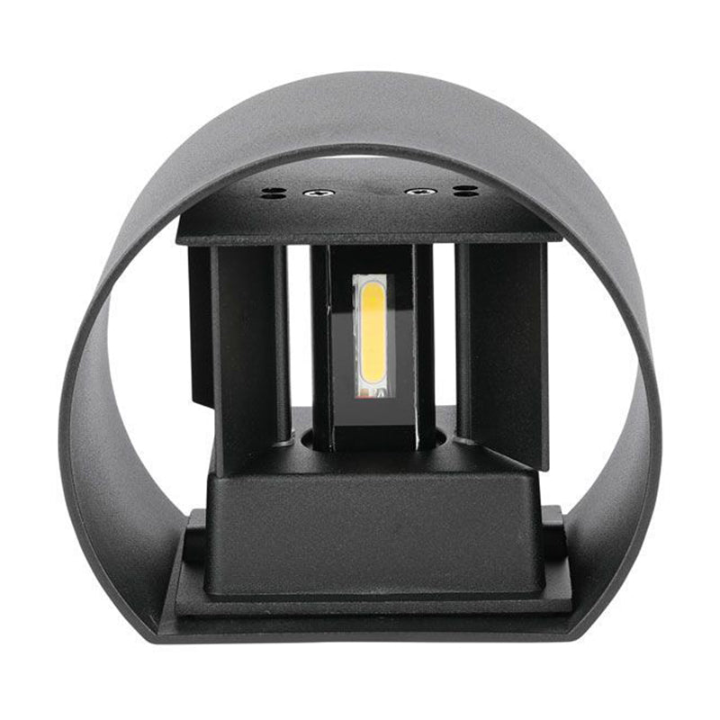 Lampă LED 6W IP65 4000K negru, aluminiu, rotundă, 700 lm, V-Tac SKU-217090