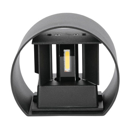 Lampă LED 6W IP65 4000K negru, aluminiu, rotundă, 700 lm, V-Tac SKU-217090