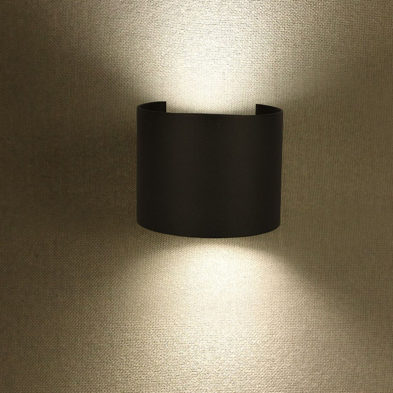 Lampă LED 6W IP65 4000K negru, aluminiu, rotundă, 700 lm, V-Tac SKU-217090