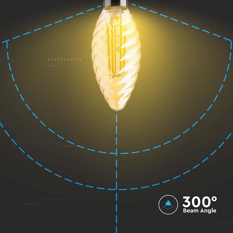 Bec Led E14 4w Cu Filament 2200k