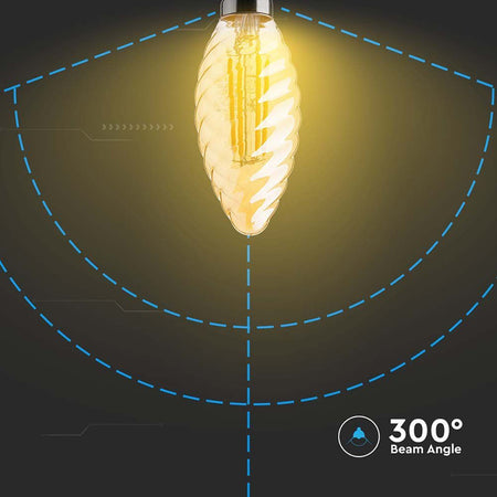 Bec Led E14 4w Cu Filament 2200k