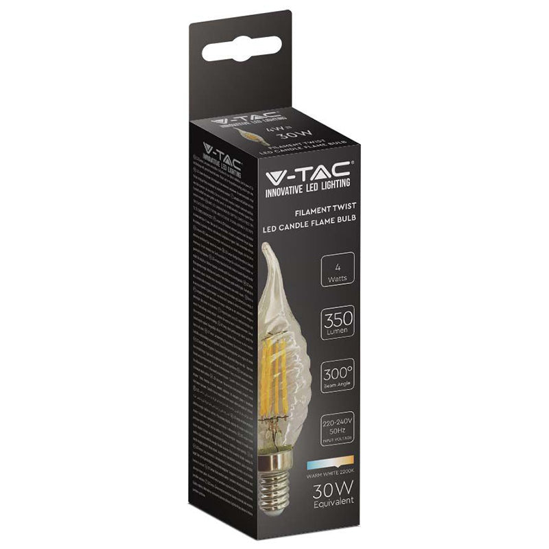 Bec Led E14 4w Cu Filament 2200k Alb Cald
