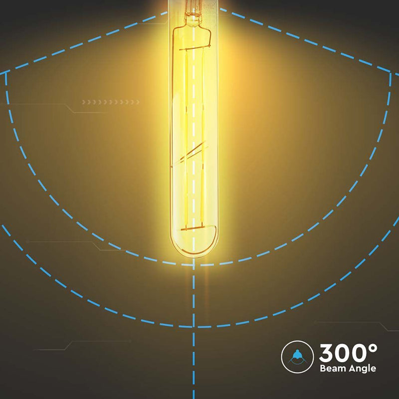 Bec LED T30 E27 cu filament 6W 2200K alb cald V-Tac SKU-217143