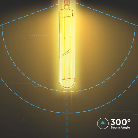Bec LED T30 E27 cu filament 6W 2200K alb cald V-Tac SKU-217143