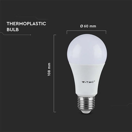 Bec LED A60 E27 8.5W cu flux luminos 806 lm V-Tac