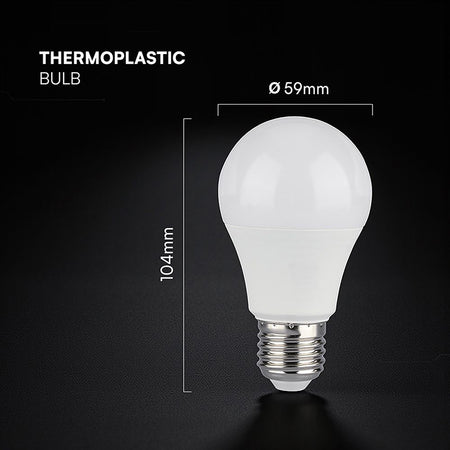 Bec LED A60 E27 8.5W 6500K alb rece, cip CREE, V-Tac SKU-2172626