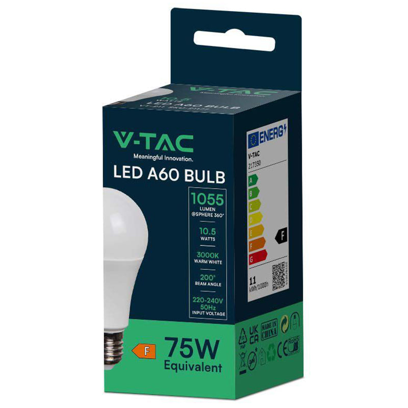 Bec Led A60 E27 10.5w 3000k Alb Cald