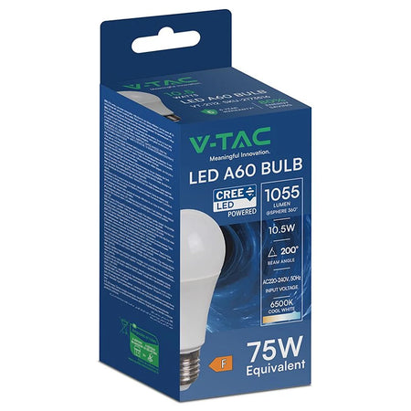 Bec LED A60 cu soclu E27 10,5W, echivalent 75W, V-Tac