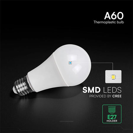 Bec LED A60 cu soclu E27 10,5W, echivalent 75W, V-Tac