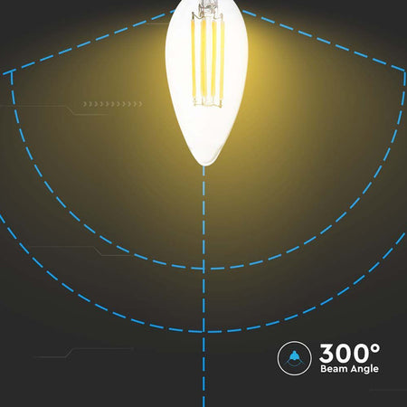 Bec Led E14 6w Cu Filament 4000k Alb Neutru