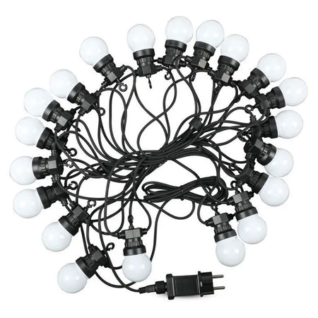 Șir iluminat festiv LED IP44, 10 m, cu 20 becuri, V-Tac