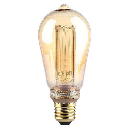Bec LED ST64 E27 4W filament 1800K model Edison, E27, V-Tac SKU-217474