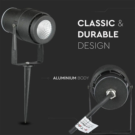 Lampa Gradina Ip65 12w 4000k Alb Neutru - Negru