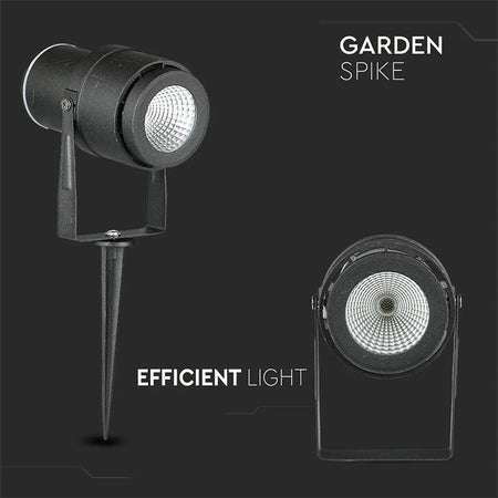 Lampa Gradina Ip65 12w 4000k Alb Neutru - Negru