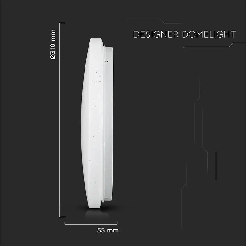 Plafonieră LED rotundă 18W cu efect steluțe și lumină 3 în 1 V-Tac SKU-217604