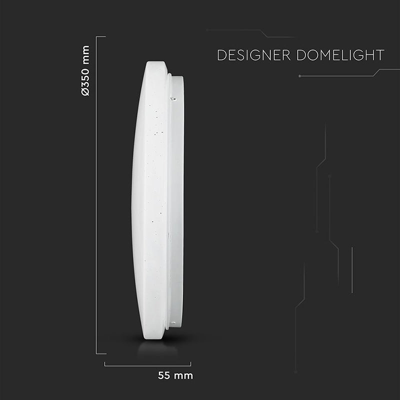 Plafoniera Led 24w 35cm 3 In 1 350*55 Mm  - Model Stelute