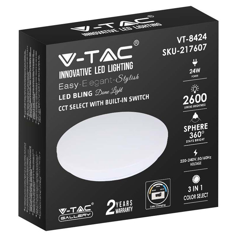 Plafoniera Led 24w 35cm 3 In 1 220-240 Vac, 50/60 Hz