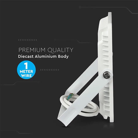 Reflector LED SMD Slim 100W 115lm/W 4000K IP65 alb cu cip Samsung V-Tac SKU-21768