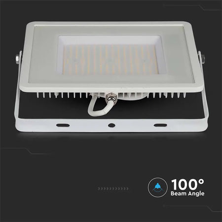 Reflector LED SMD Slim 100W 115lm/W 4000K IP65 alb cu cip Samsung V-Tac SKU-21768