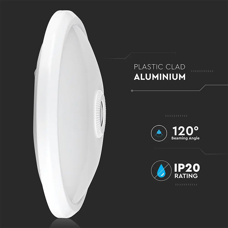 Plafoniera Led 12w Ip20 Senzor De Miscare 4000k Alb Neutru