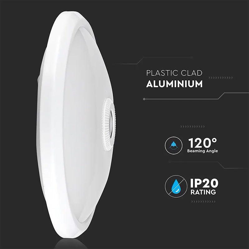 Plafonieră LED cu senzor de mișcare 12W alb rece 6400K IP20 V-Tac SKU-21809